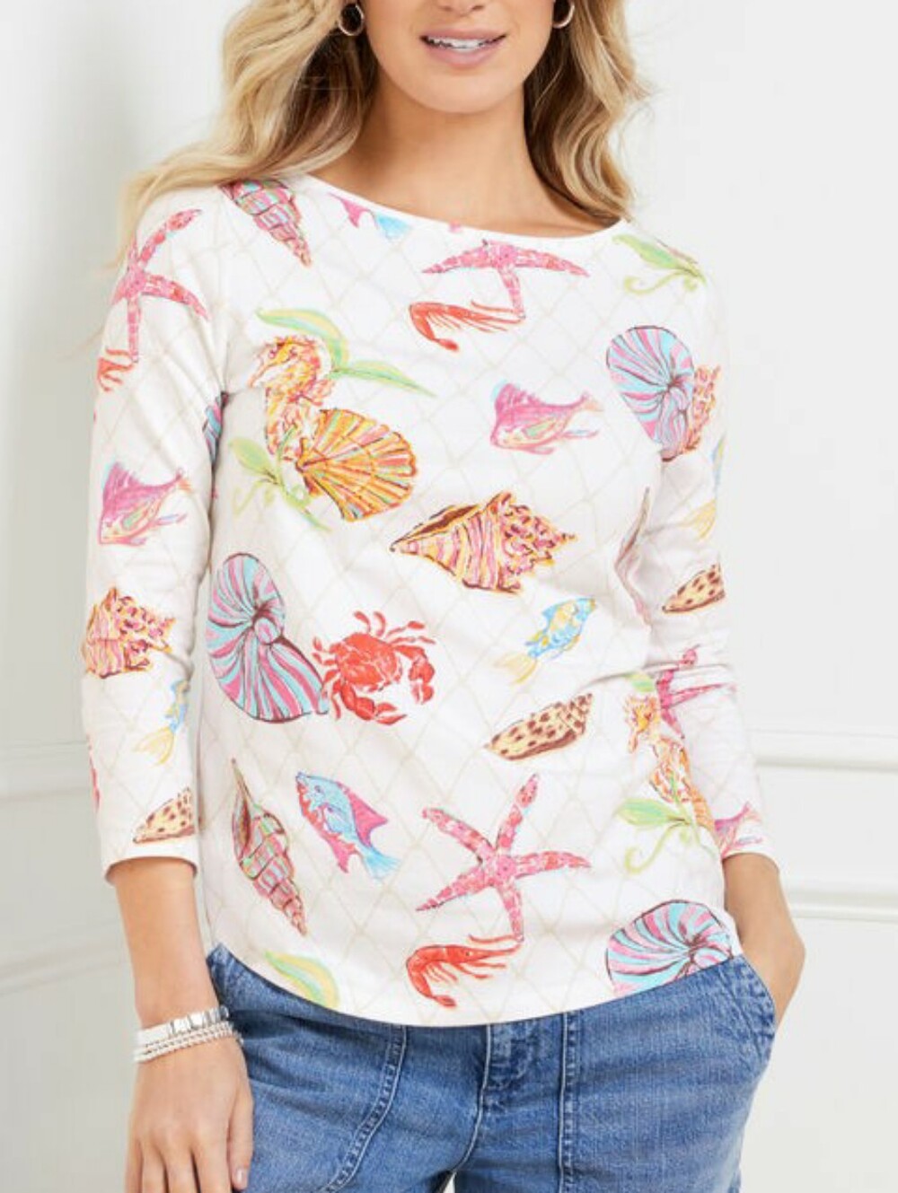 Talbots Bateau Neck Tee - Underwater World